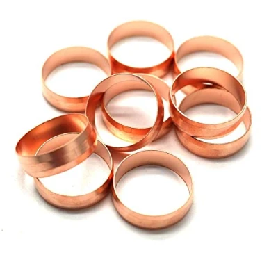 Image of fiXte® Pack of 10 15mm High Standard Copper Compression Olives