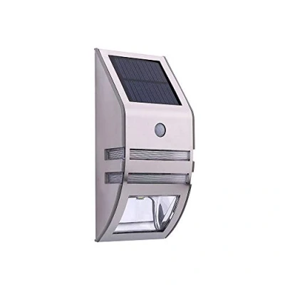 Image of Motion Sensor Wireless Outdoor Waterproof Solar Wall Light LED Lamp Security Lighting for Garden Fence Pathway Gutter Yard (Warm White)