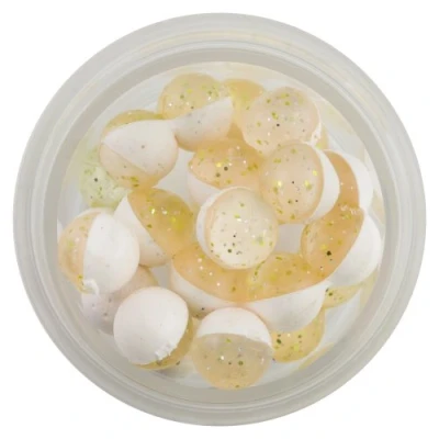 Image of Berkley PowerBait Power Clear Eggs Floating Fishing Bait, Silver Chartreuse Fl. White, Irresistible Scent &amp; Flavor, Natural Presentation, Ideal for Trout, Steelhead, Salmon and More