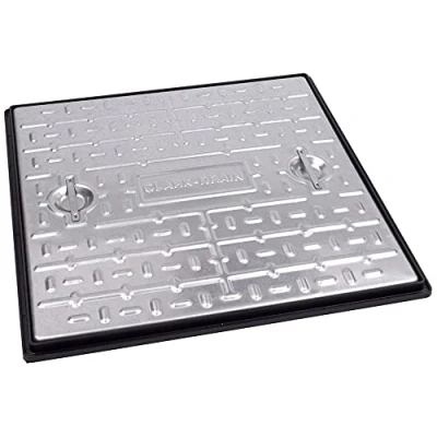 Image of Clark Drain PC7BG 600mm x Clear Opening (Overall Size Including Frame 663mm 663mm) 5 Tonne Man Hole Manhole Cover Access Inspection