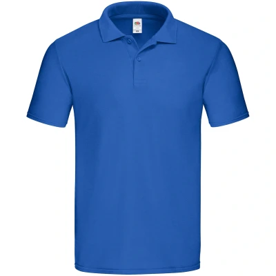 Image of Fruit of the Loom Mens Original Polo Shirt (Royal Blue) Cotton Size Medium