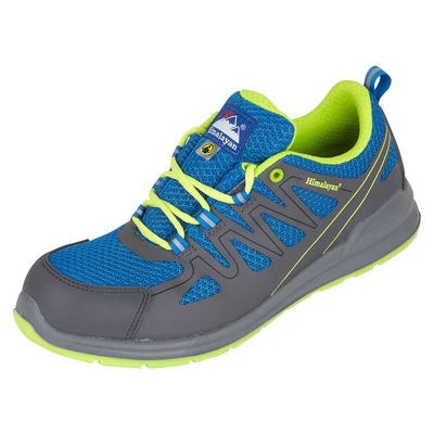 Image of Himalayan 4331 Electro ESD Mesh Safety Trainer Shoe with Metal Free Toecap and Midsole, S1P, SRC, 10 Size, Blue