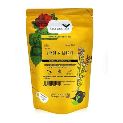 Image of tea People Lemon and Ginger 60g Loose in small retail pack