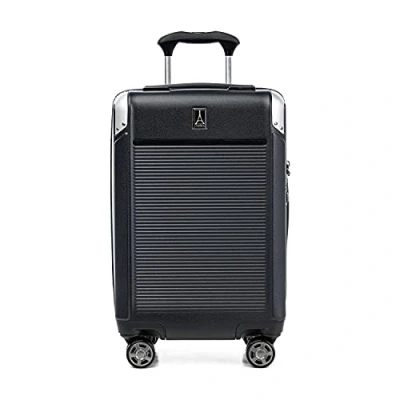 Image of Travelpro Platinum Elite TSA Lock Hard Shell Case with Swivel Wheels, Polycarbonate Suitcase, Black (Shadow Black), Carry on 21 Inch, Lock,