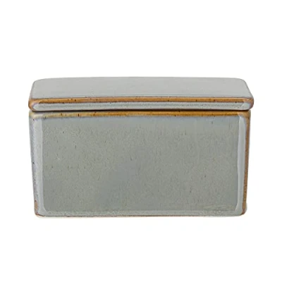 Image of Bloomingville Pixie Green Ceramic Butter Dish