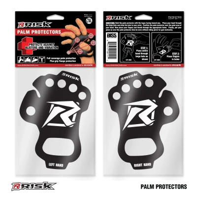 Image of Risk Racing Palm Protectors, Red / White Black, Small Medium Motocross4u