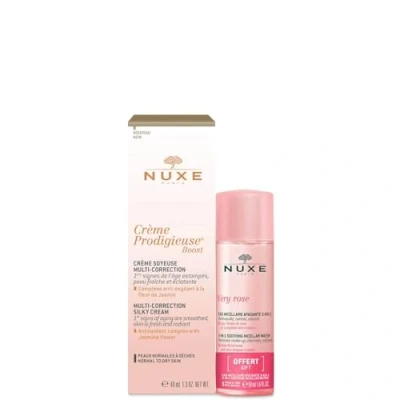Image of Nuxe Crème Prodigieuse Boost Multi Correction Silky Cream 40ml + Very Rose Eau Micellaire Apaisante 3en1 Free