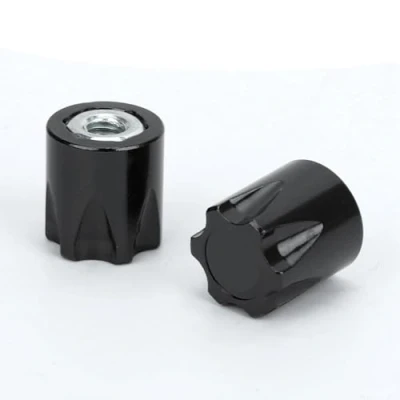 Image of RC Wheel Rim, 4 PCS M4 Rim Center Cap Nut Compatible with Traxxas TRX4 Axial SCX10 90046 D90 Remote Control Car(Black)