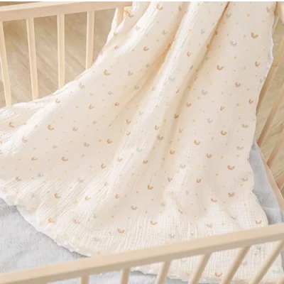 Image of SUPERBE BEBE Baby and Child Blanket in Muslin Soft Minky Oeko Tex 100x135 cm Polyester Filling Comfort Quality Swaddle, Comforter, Nap, Preschool Newborn Gift for Girl or Boy