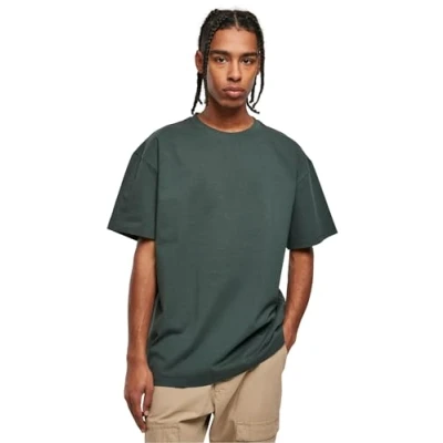 Image of Urban Classics Heavy Basic Tshirt, Men&#039;s, Size: 3XL, Bottlegreen