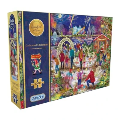 Image of Gibsons Enchanted Christmas Limited Edition 2024 1000 Piece Jigsaw Puzzle Great Fun Festive Gift Sustainable for Adults Games