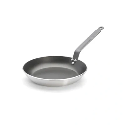 Image of De Buyer &#039;Lyonnaise&#039; Skillet Non Stick Round Chocolate Diamètre 28