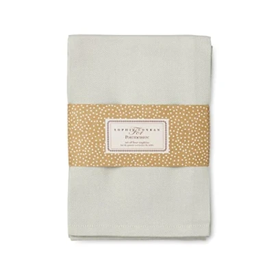 Image of Portmeirion Home &amp; Gifts Sophie Conran for Dove Grey Napkins Set of 4, 45cm x (CPK2261 XW)
