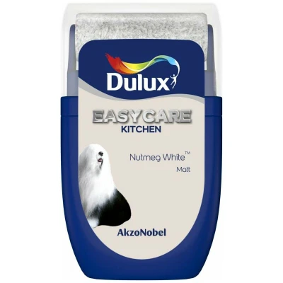 Image of Dulux Easycare Kitchen tester paint Nutmeg White 30ML