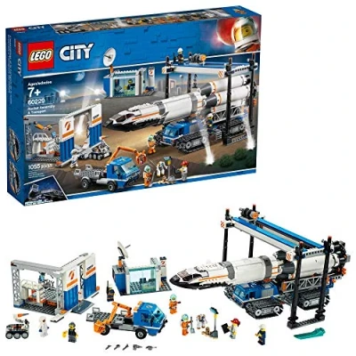 Image of LEGO City Rocket Assembly &amp; Transport 60229 Building Kit, New 2019 (1055 Pieces)