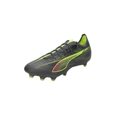 Image of PUMA Unisex Ultra 5 Match FG Soccer Shoe, Matte Aged Silver Yellow Alert Silver, 10 UK