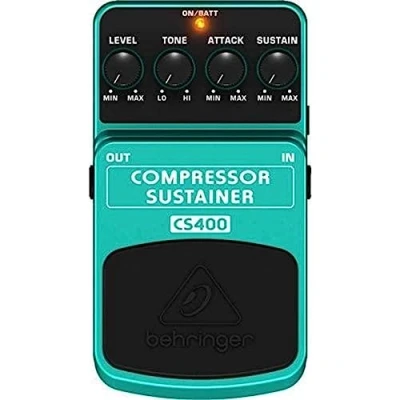 Image of Behringer COMPRESSOR/SUSTAINER CS400 Ultimate Dynamics Effects Pedal,Green
