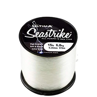 Image of Ultima Seastrike 4oz Spool Strong Crystal Clear Sea Fishing Line Crystal, 0.35mm 15.0lb/6.8kg
