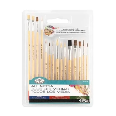 Image of Royal &amp; Langnickel Brush Assorted (Pack 0F 15)
