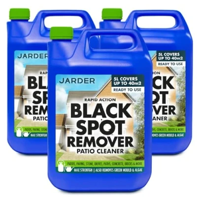 Image of Jarder Black Spot Remover &amp; Cleaner for Patios, Paths, Steps, Driveways 3 x 5L