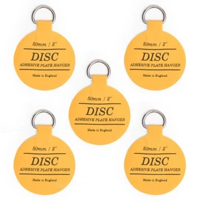 Image of WINSOME Disc Plate Hangers for Walls Strong Invisible Holder Self Adhesive Stick On Hooks Picture Hanging Wall Disk (50mm / 2&#039;&#039; (Pack of 5))