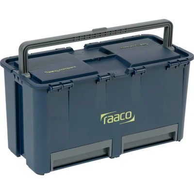 Image of raaco 136587 &quot;Compact 27&quot; Tool Box, Blue/Grey