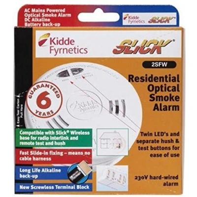 Image of Kidde 2SFW 230V Mains Optical Smoke Alarm with Wi Fi &amp; Long Life Battery Back up