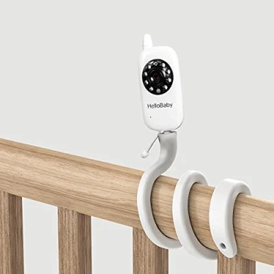 Image of UIQELYS Flexible Twist Mount for HelloBaby HB24/HB32 Camera Wall Bracket Home Security Holder