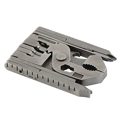 Image of Swiss+Tech ST53130 Pocket Multi Tool Kit (22 in 1) with Wrenches, Allen Drivers (Single Pack)