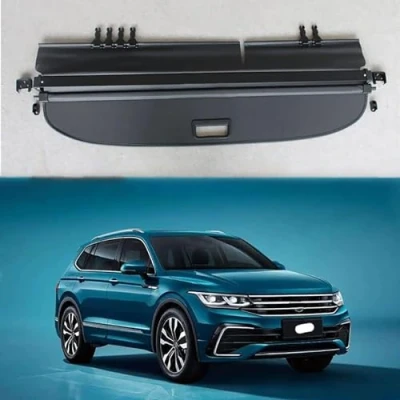 Image of NALSA Car Retractable Rear Trunk Parcel Shelf for VW Tiguan 2017 2022, Cargo Cover Luggage Shade Shield Privacy Security Protective Auto Shelves Accessories
