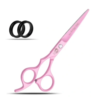 Image of Left Handed Hairdressing Scissors Hair Scissor, Wishbeauty Professional Sharp Hand Barber 6.5 Lefty Cutting Scissors, Hairdresser Salon Haircut (Pink Offset)