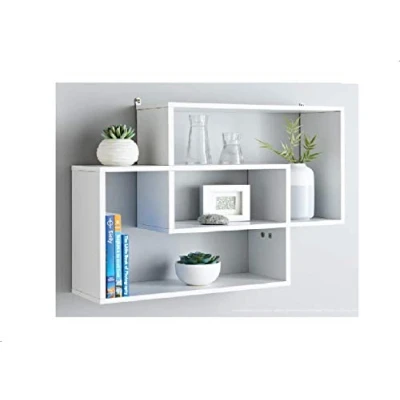 Image of RA HOMESTORE® New Solid Lokken Display Wall Shelf in White