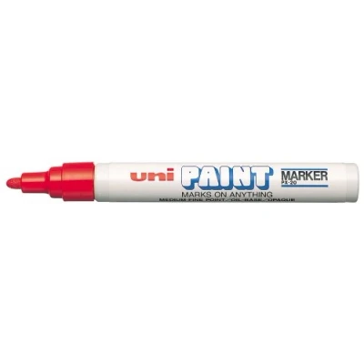 Image of uni Paint Marker Bullet Tip Medium Point Px20 Line Width 2.2 2.8mm Red Ref 9001924 [Pack 12]