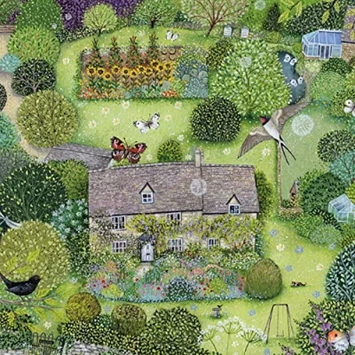 Image of Museums &amp; Galleries Lucy Grossmith Cottage Garden Art Greeting Card