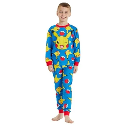 Image of Boys Pokemon Pyjamas Pikachu Gamer Gaming (Pokemon Patterned, 12 13 Years)