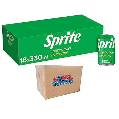 Image of Sprite Lemon Lime Drink 330ml Sparkling Flavour Soft With Sugar And Sweetener 18 36 Pcs Boxed Treatz (18)