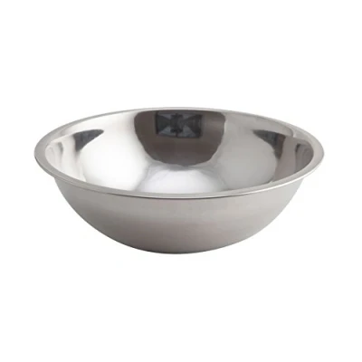 Image of Genware NEV 2045 Mixing Bowl, Stainless Steel, 4 L