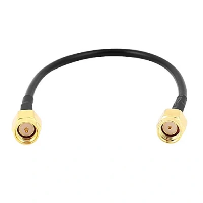 Image of sourcing map SMA Male to RP RG174 Coaxial Cable Pigtail 15cm