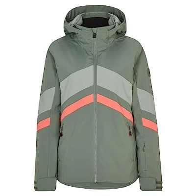 Image of Ziener Women&#039;s Telia Ski Winter Jacket, Warm, Breathable, Waterproof, Green Mud, 36 (EU)