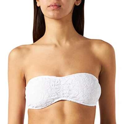 Image of Urban Classics Bandeau Bustier, Women&#039;s, Size: XS, White