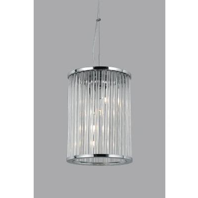 Image of Oklahoma Chrome Lanterns Pendant Ceiling Light