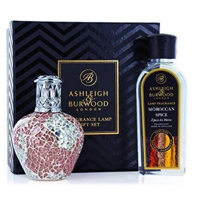 Image of Ashleigh and Burwood Apricot Shimmer Lamp with Moroccan Spice fragrance oil