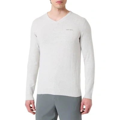 Image of Teddy Smith Men&#039;s Pulser 3 Pullover Sweater, White Ivory China, Medium