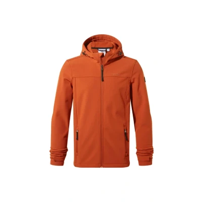 Image of TOG24 Feizor Lightweight Mens Softshell Jacket, Windproof, Showerproof Zip Up Outdoor Jacket with Hood, Fleece Lined for Warmth, Ideal Outdoors and Winter Walking