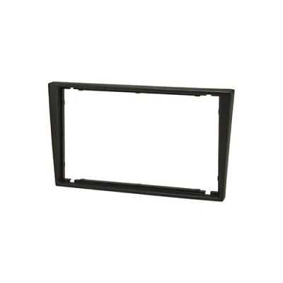 Image of Audioproject A386 Car Radio Fascia 2 DIN for Opel Corsa C Combo Omega Astra Vectra Meriva Vivaro Agila Double Mounting Frame Black