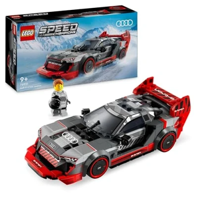 Image of LEGO Speed Champions Audi S1 e tron quattro Race Car Toy Vehicle, Buildable Model Set for Kids, Playable Display Gift Idea 9 Plus Year Old Boys and Girls Who Enjoy Independent Play 76921