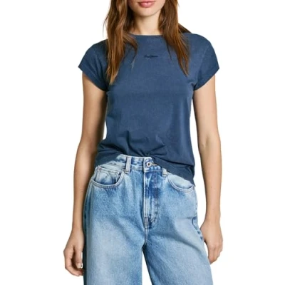 Image of Pepe Jeans Women&#039;s Felice, T Shirt, Blue, XS