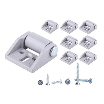 Image of (Pack of 8) 16 mm Small Plastic Wheels Durable Non Swivel Fixed Casters for Furniture Replacement Appliance &amp; Equipment Screws Included (8)