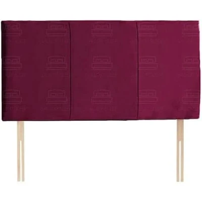 Image of Gallop Sleep Alton Plush Velvet Headboard for Divan Bed Bedroom Furniture (Single 3 FEET, Height 20 INCHES, Burgundy)