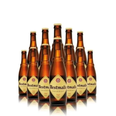 Image of Westmalle Belgian Trappist Tripel Beer 330ml Bottles 9.5% ABV (12 Pack)
